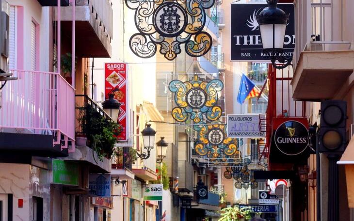 Calle La Biga en Benidorm